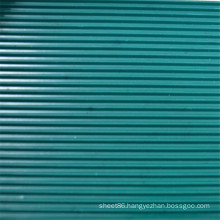 Dark Green Ribbed Anti Slip Rubber Sheet